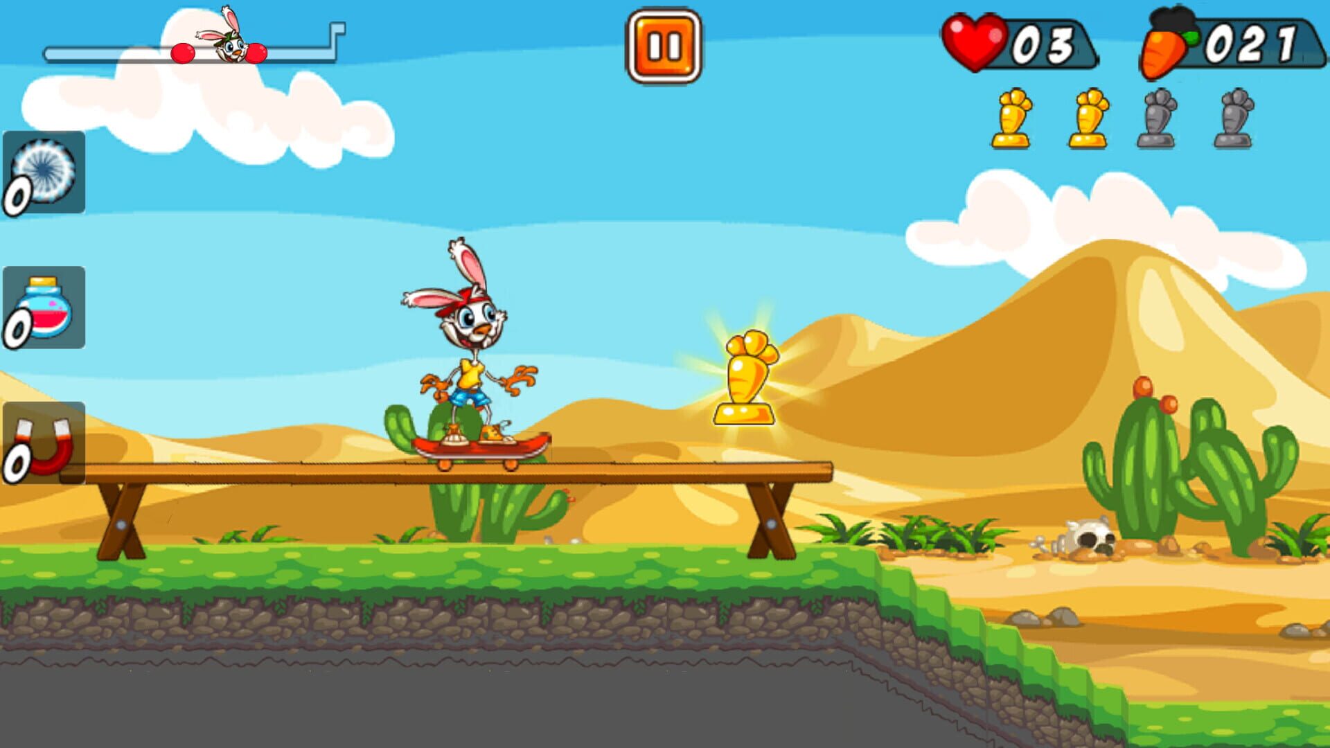 Screenshot for Rabbit on Skateboard