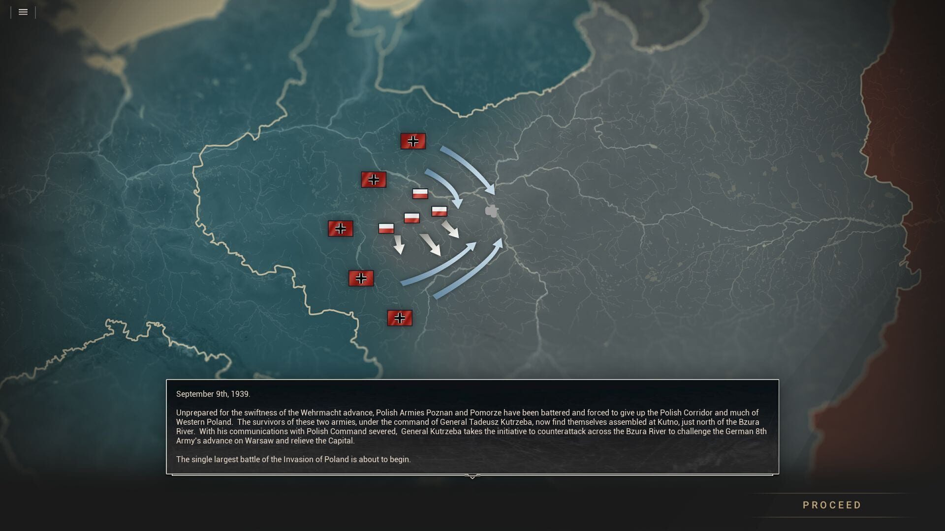Screenshot for Panzer Corps 2: War Stories - Fall of Poland