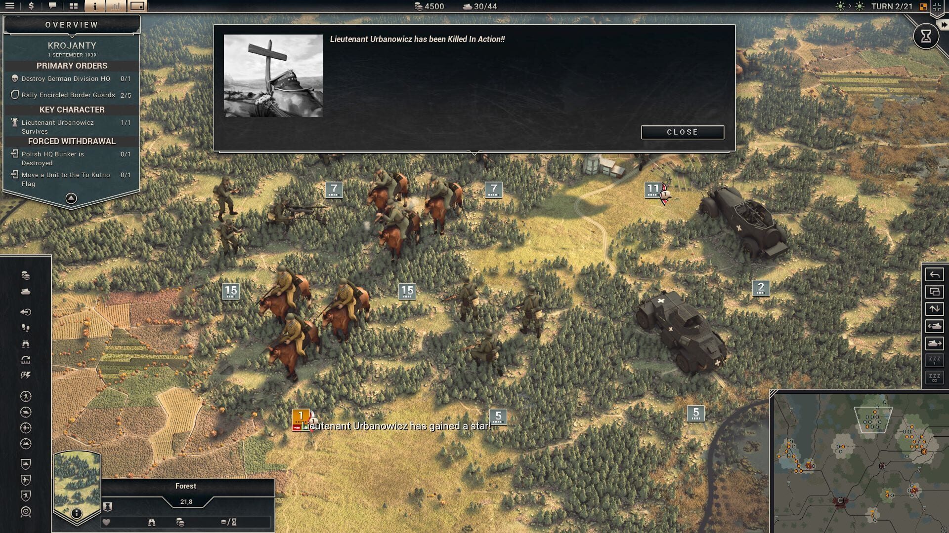 Screenshot for Panzer Corps 2: War Stories - Fall of Poland