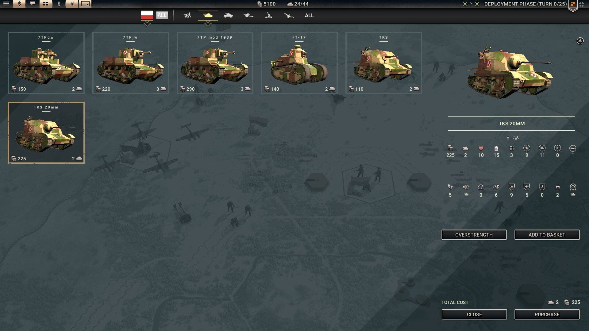 Screenshot for Panzer Corps 2: War Stories - Fall of Poland