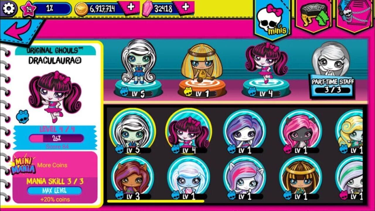 Screenshot for Monster High: Minis Mania