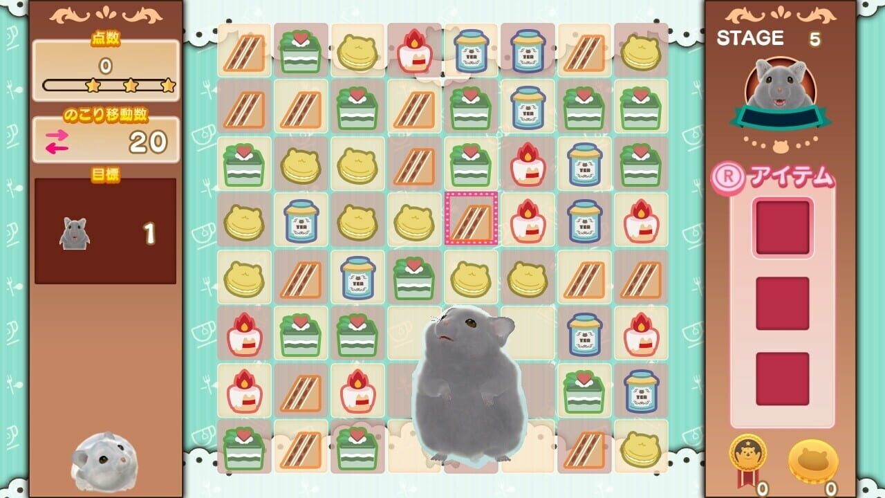 Screenshot for Ham Pafe: Hamster no Sweets Puzzle