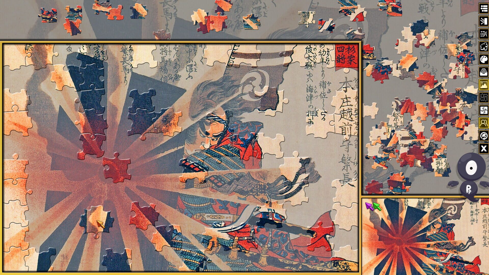 Screenshot for Pixel Puzzles 3: Ukiyo-e Jigsaws