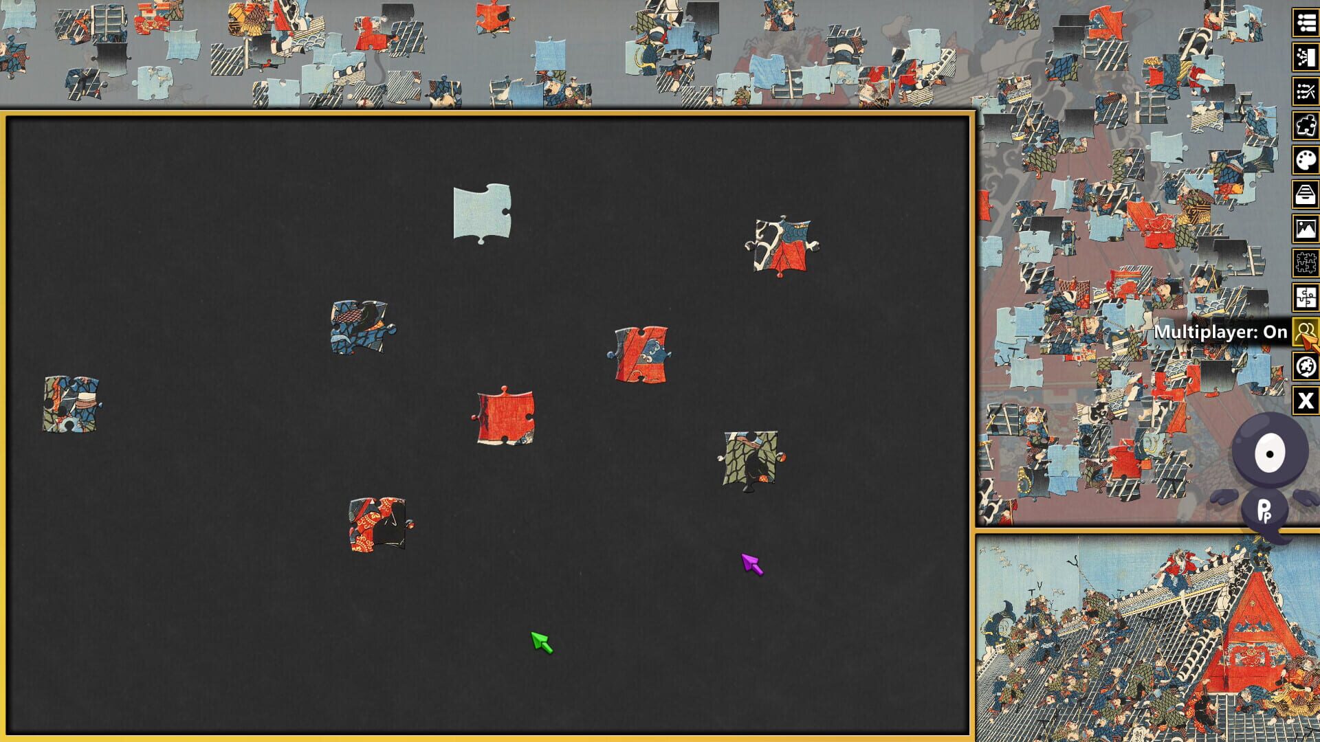Screenshot for Pixel Puzzles 3: Ukiyo-e Jigsaws