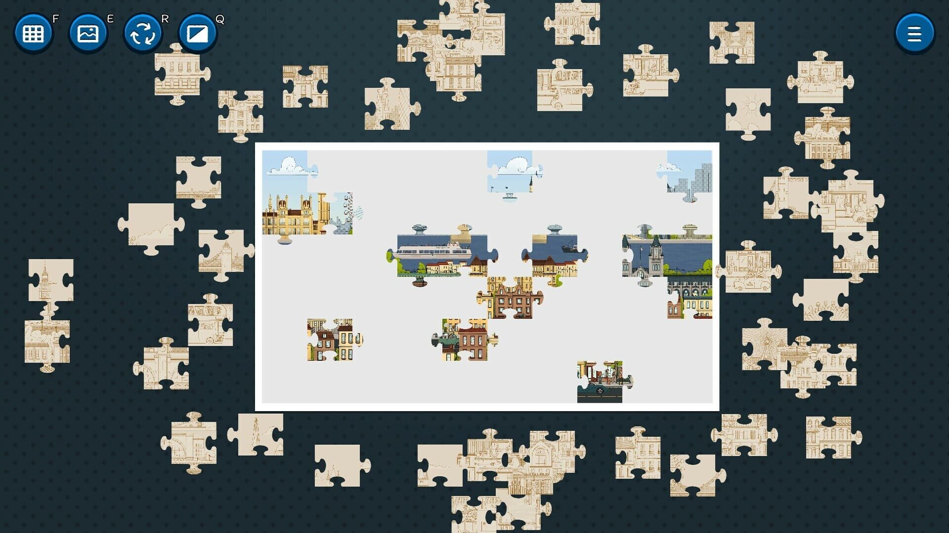 Screenshot for Hidden Cats in Jigsaw Puzzle: London