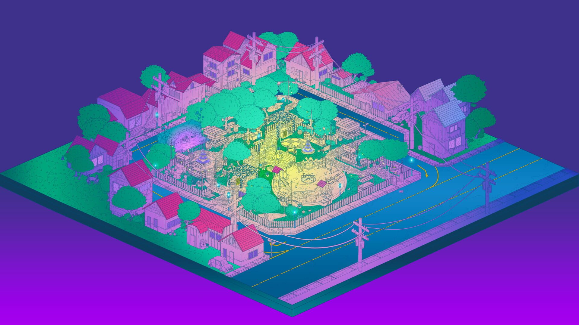 Screenshot for Stray Cats in Cozy Town: Night Lights