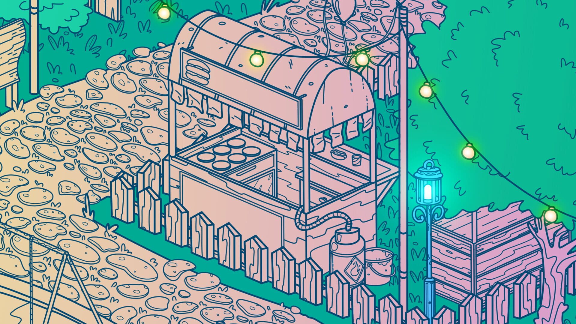 Screenshot for Stray Cats in Cozy Town: Night Lights