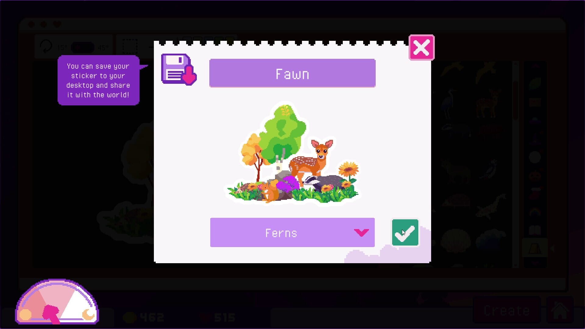 Screenshot for Sticky Business: Camp Zinnias