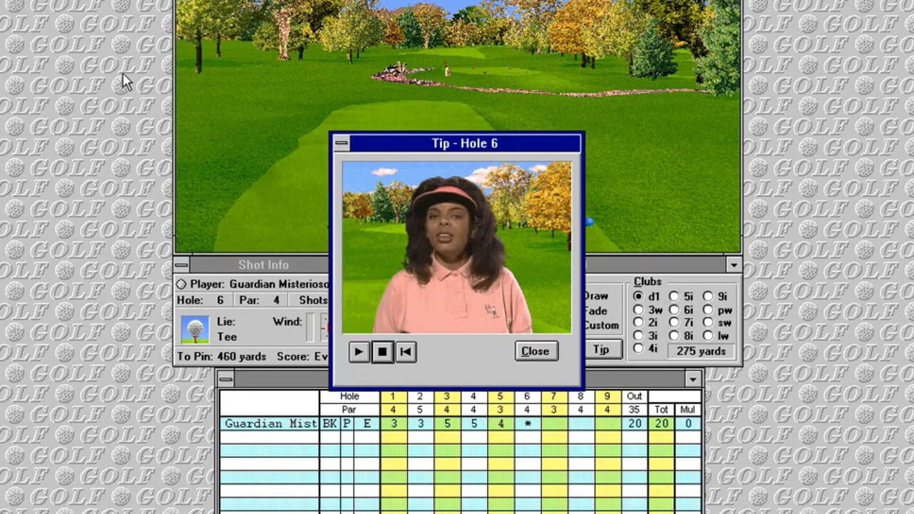 Screenshot for Microsoft Golf 2.0