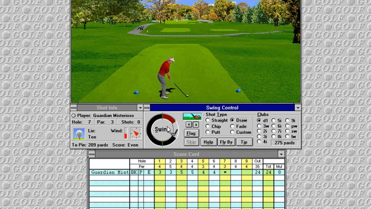 Screenshot for Microsoft Golf 2.0