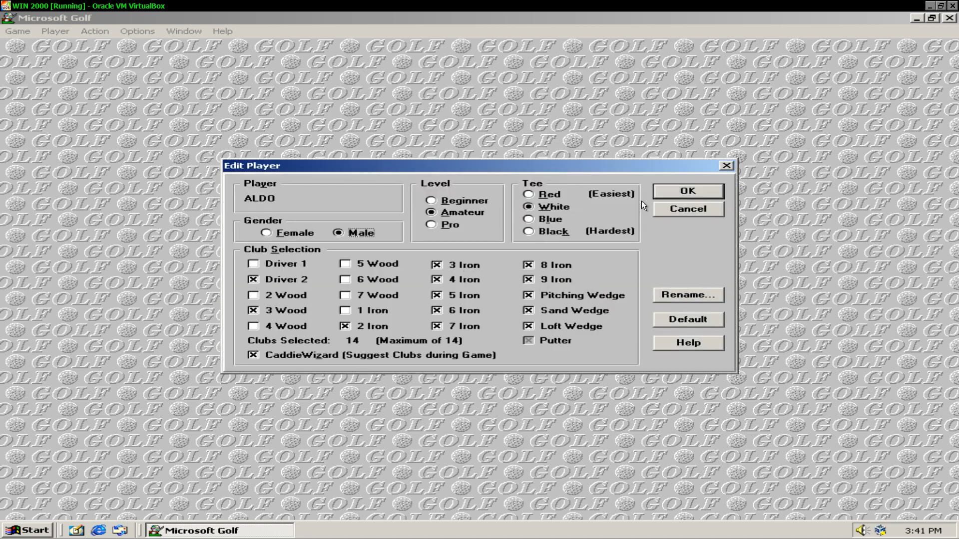 Screenshot for Microsoft Golf: Multimedia Edition