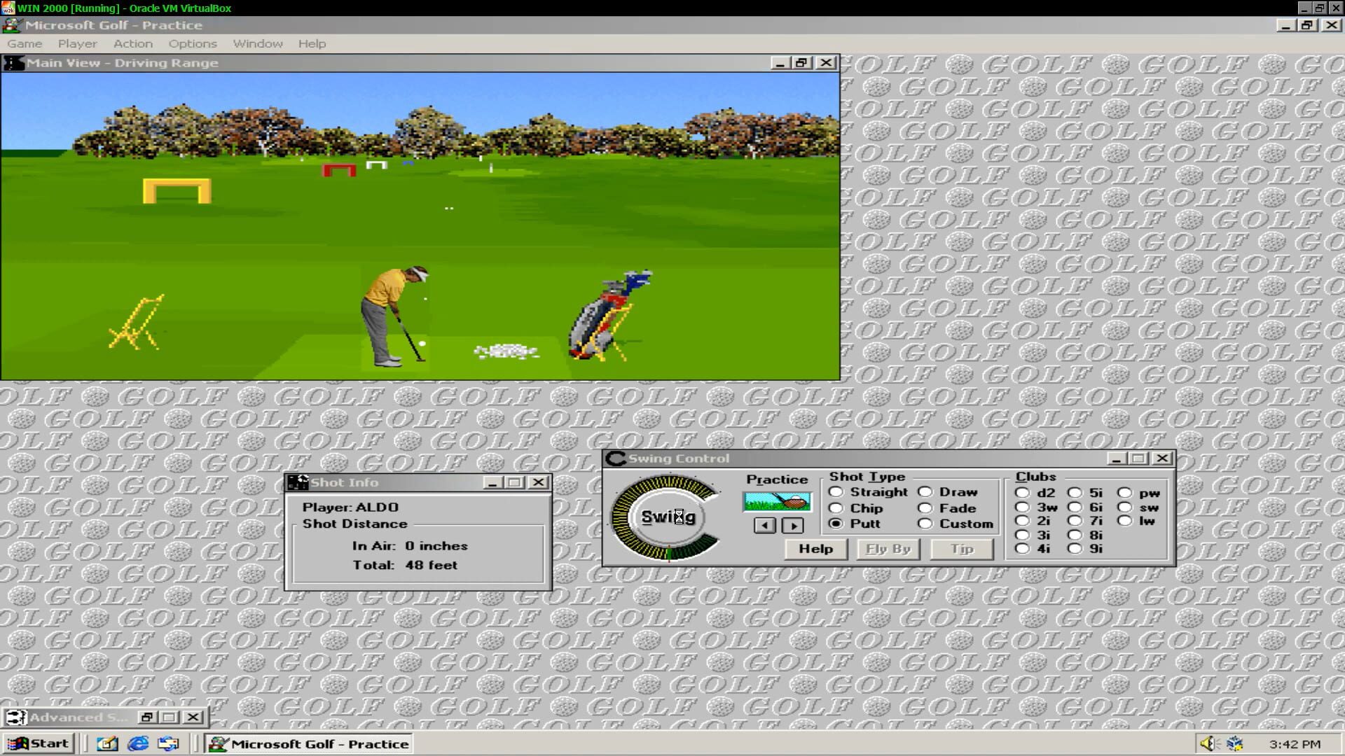 Screenshot for Microsoft Golf: Multimedia Edition
