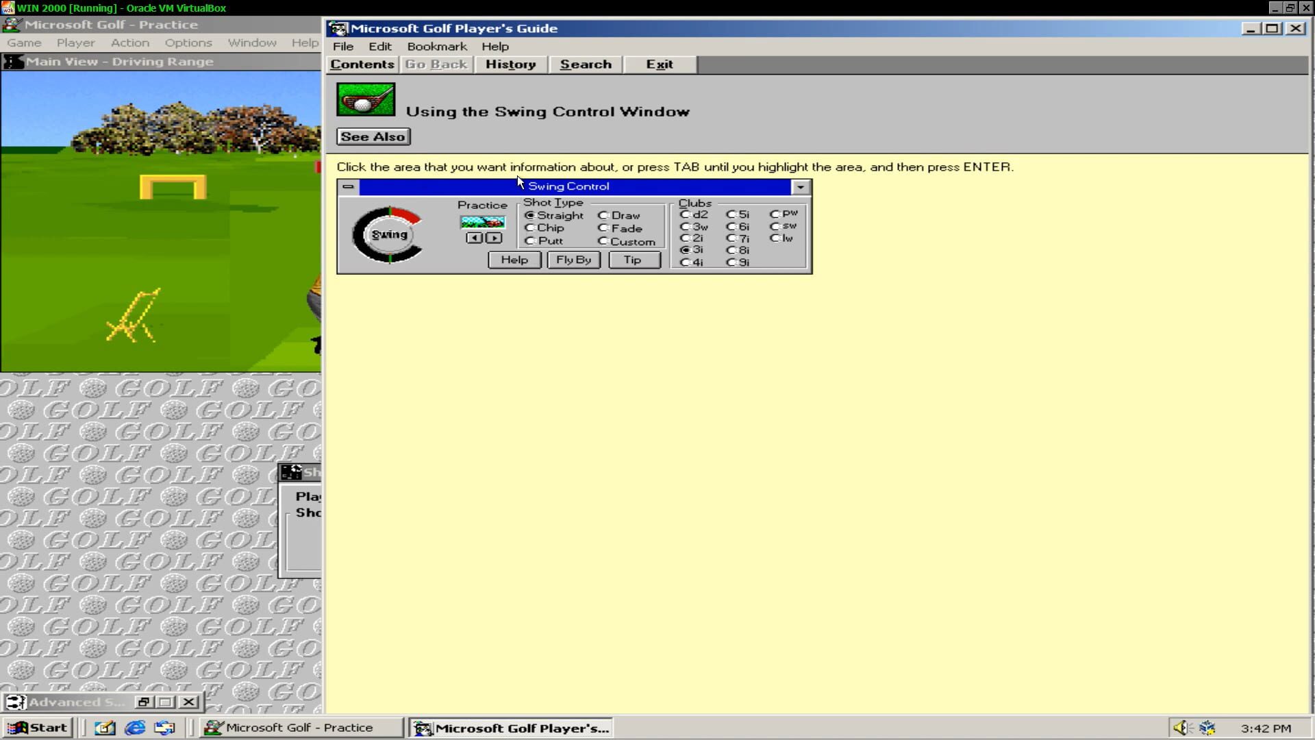 Screenshot for Microsoft Golf: Multimedia Edition