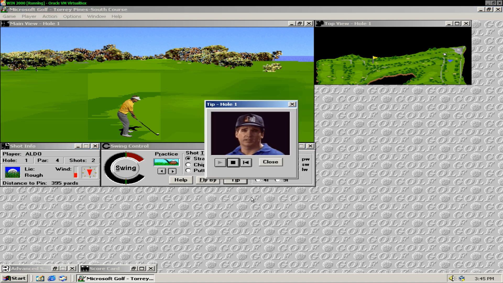 Screenshot for Microsoft Golf: Multimedia Edition