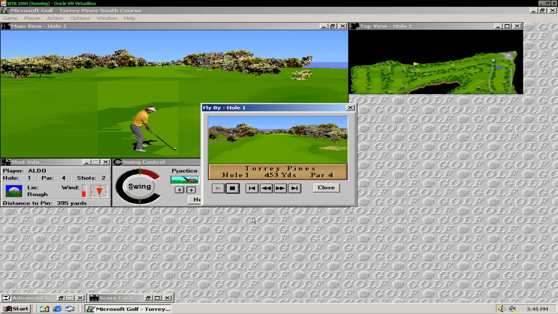 Screenshot for Microsoft Golf: Multimedia Edition