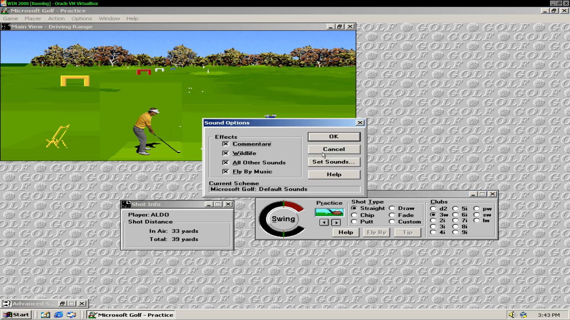 Screenshot for Microsoft Golf: Multimedia Edition