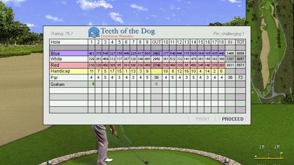 Screenshot for Microsoft Golf 1998 Edition