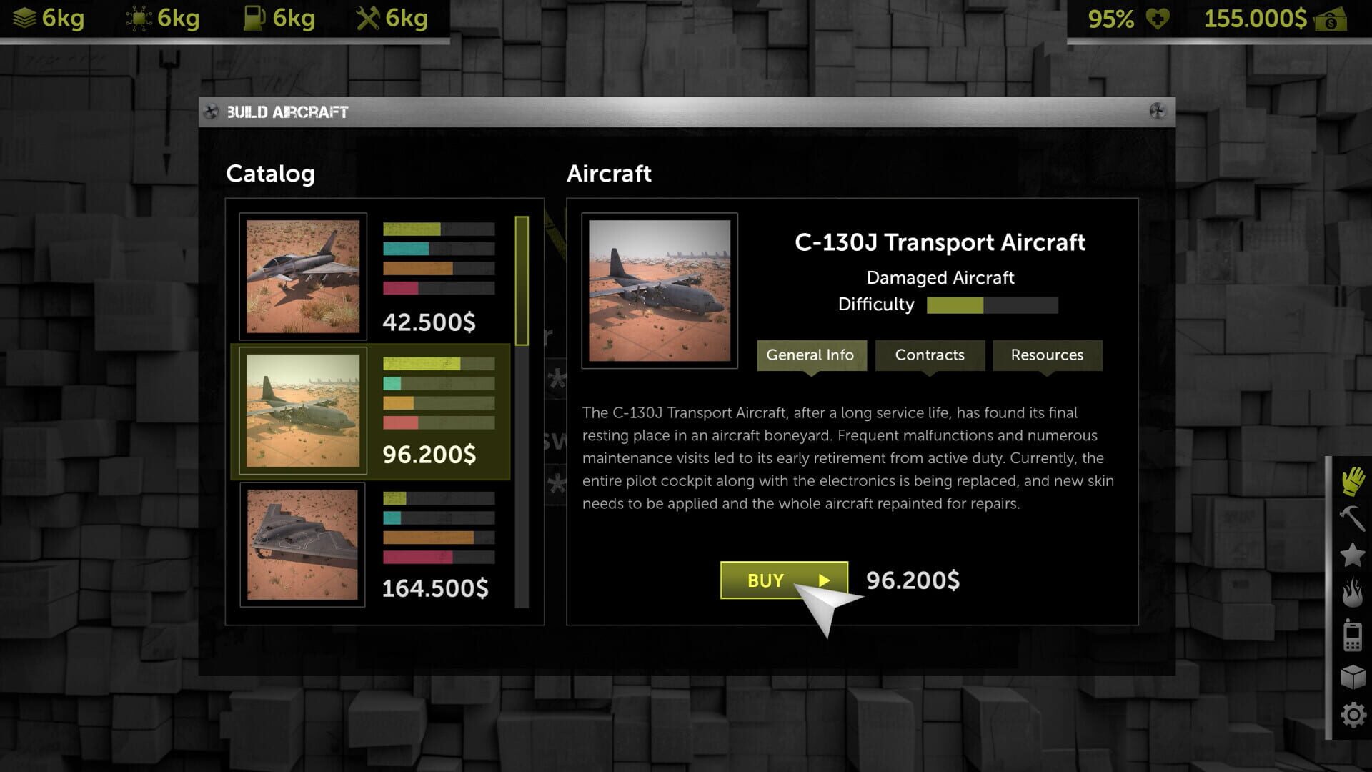 Screenshot for Plane Graveyard Simulator
