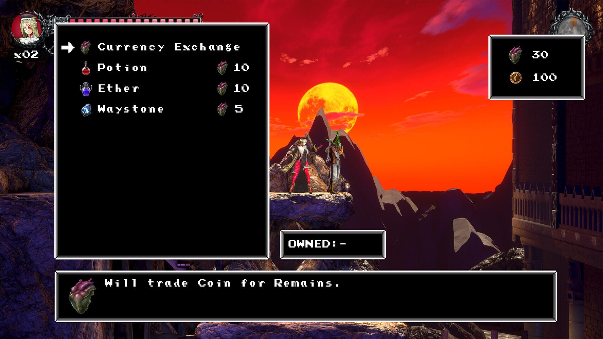 Screenshot for Bloodstained: Ritual of the Night - Classic II: Dominique's Curse
