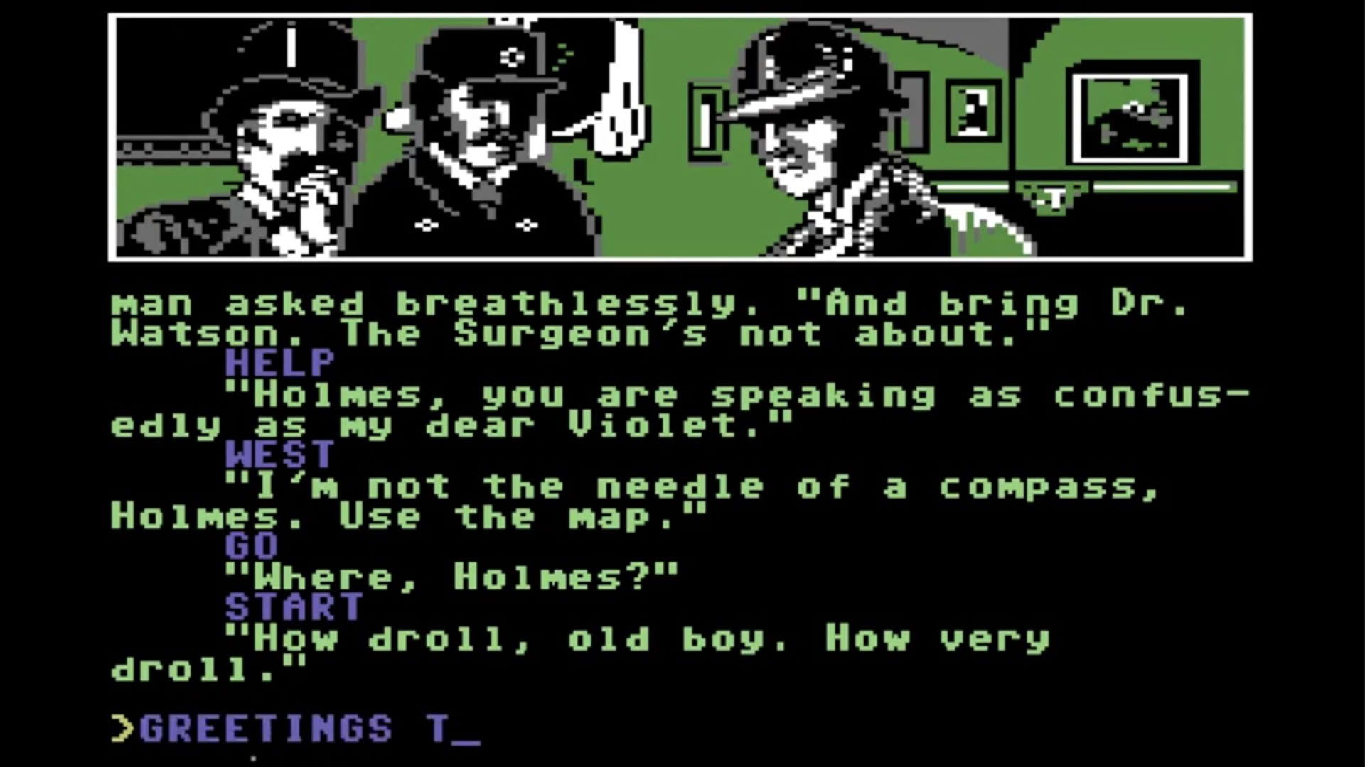Screenshot for Sherlock Holmes in "Another Bow"