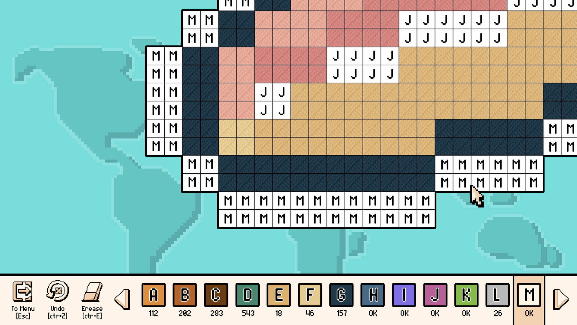Screenshot for Pixel Cross Stitch: Color by Number