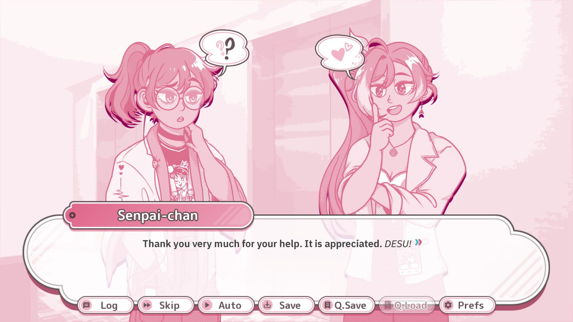Screenshot for Yuri Paddle: An Anime Convention Murder Mystery