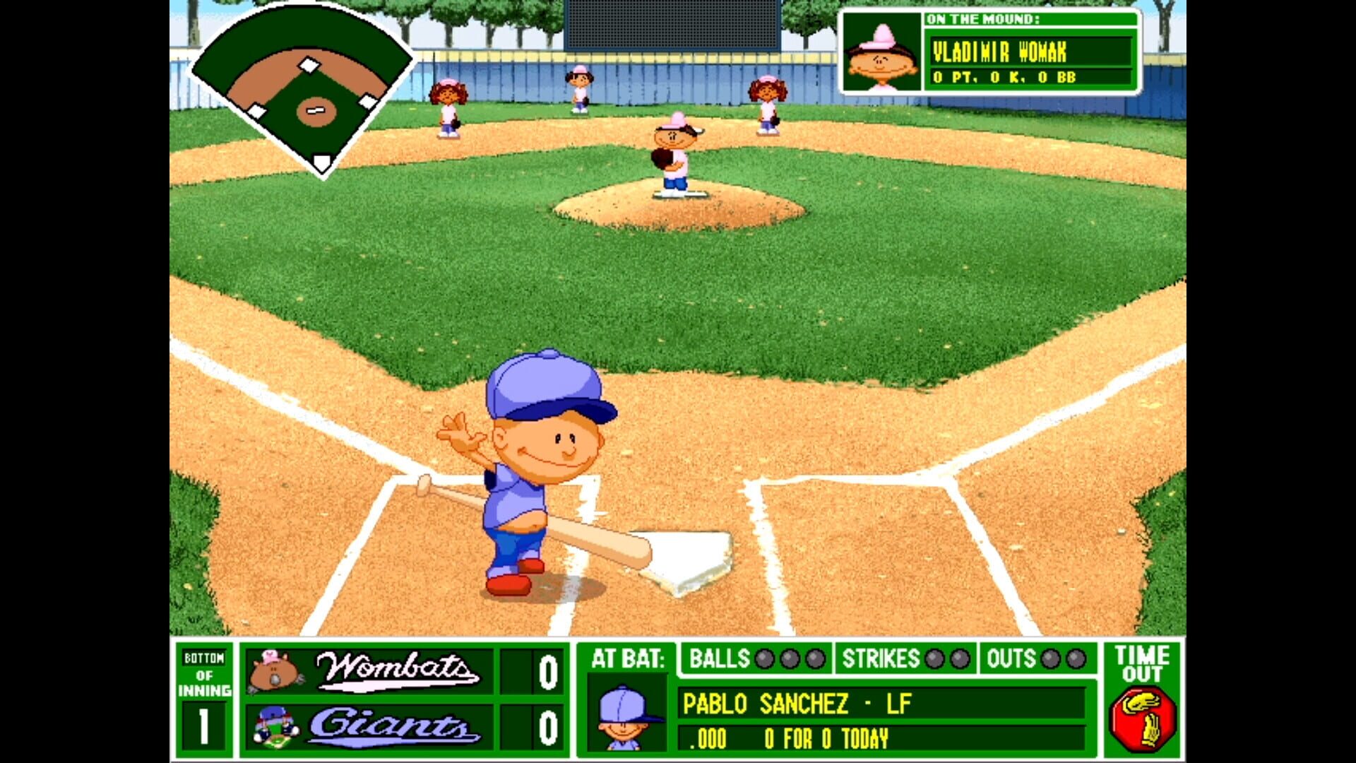 Screenshot for Backyard Baseball '97