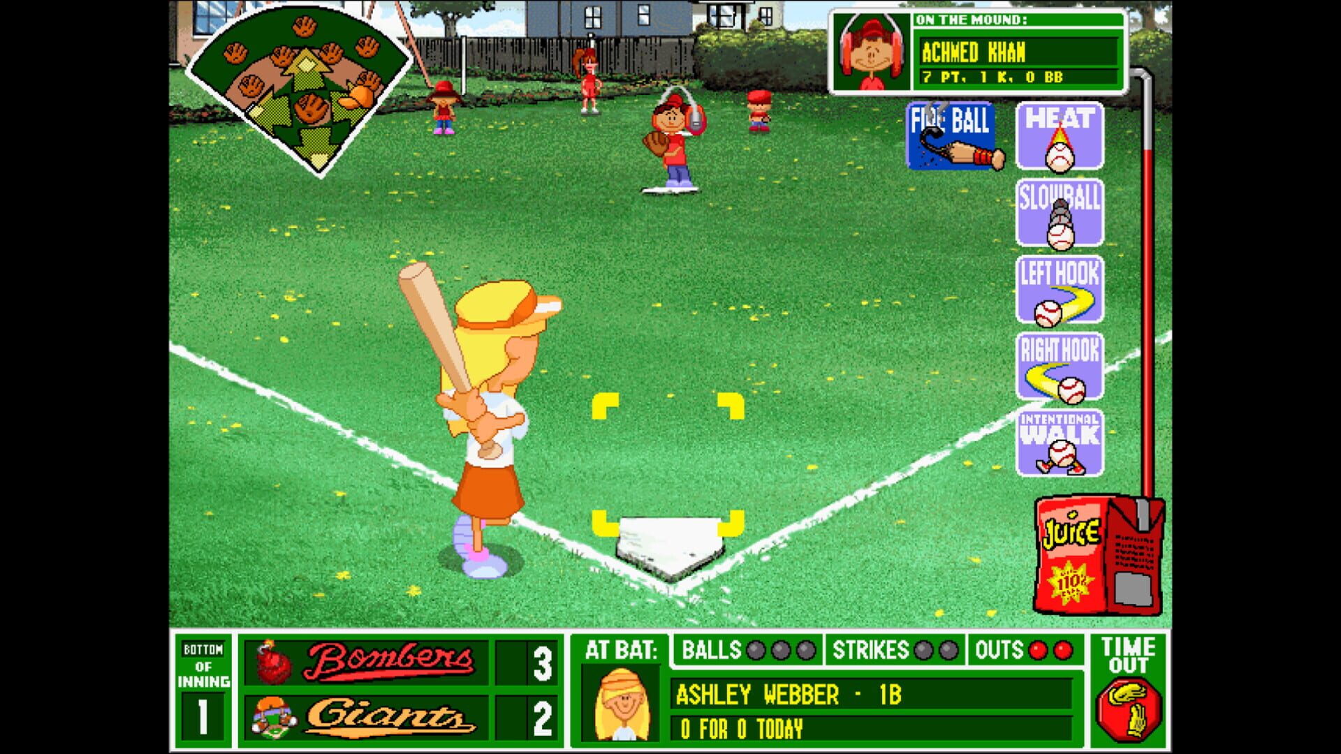 Screenshot for Backyard Baseball '97