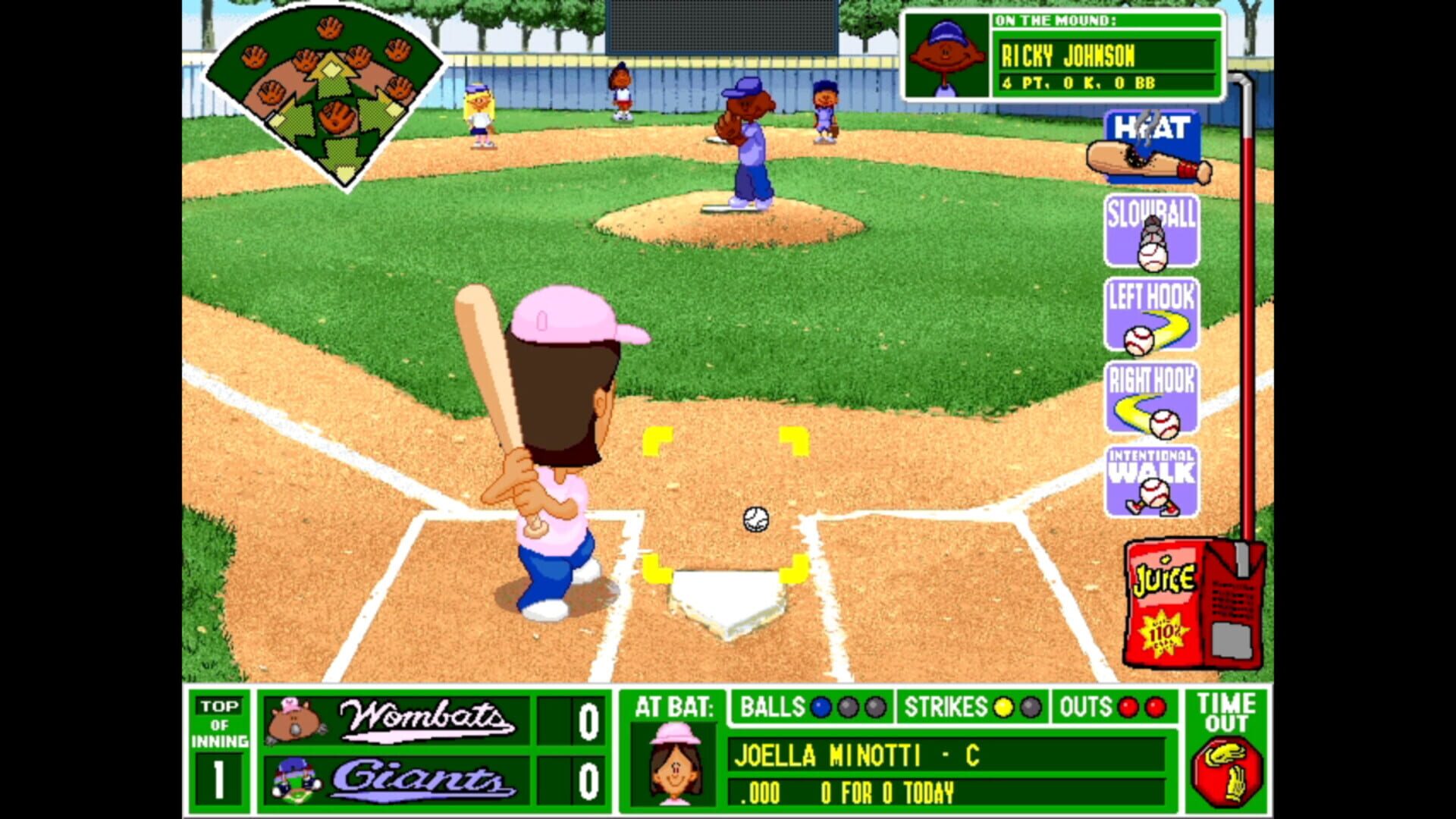 Screenshot for Backyard Baseball '97