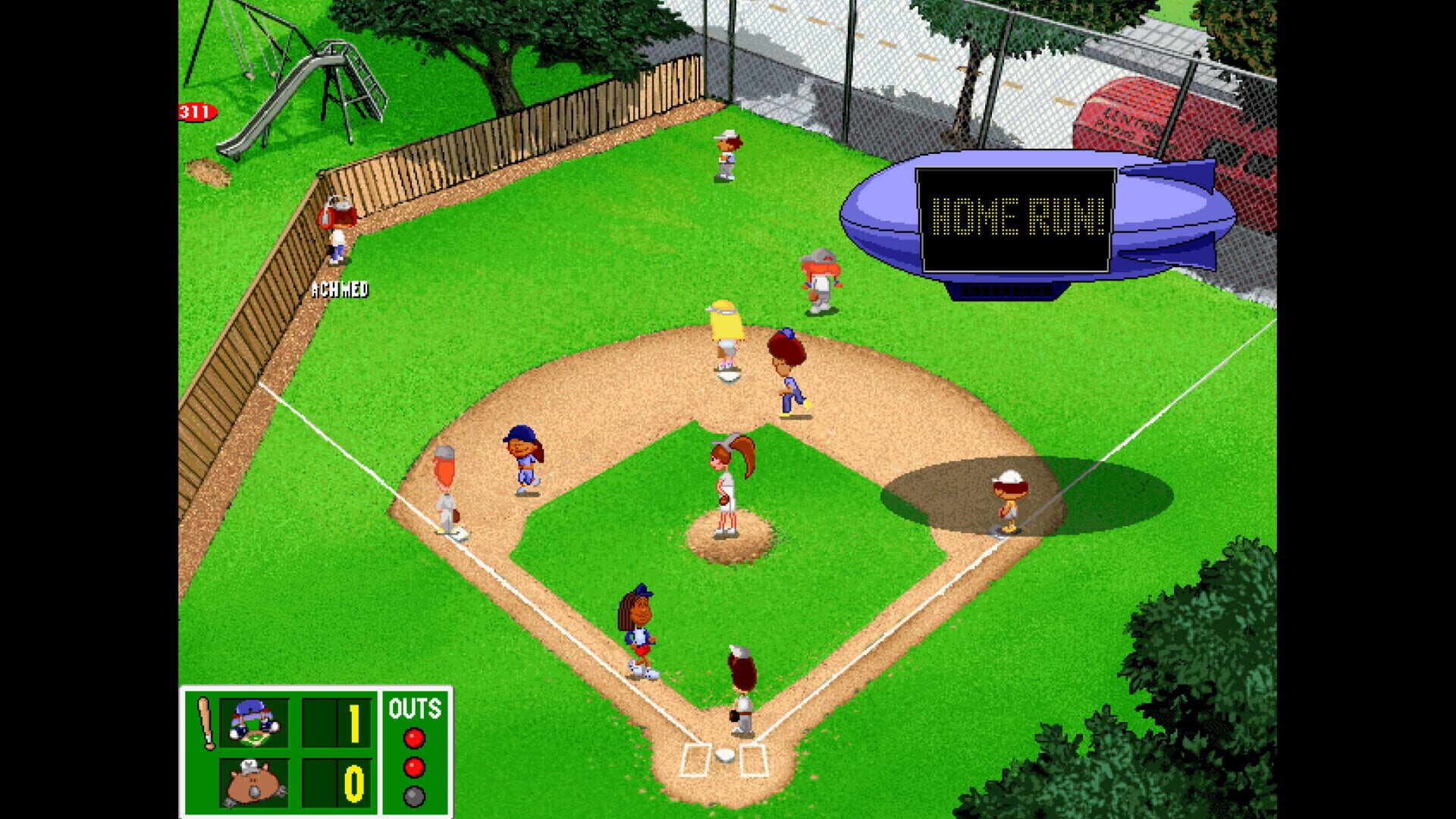 Screenshot for Backyard Baseball '97