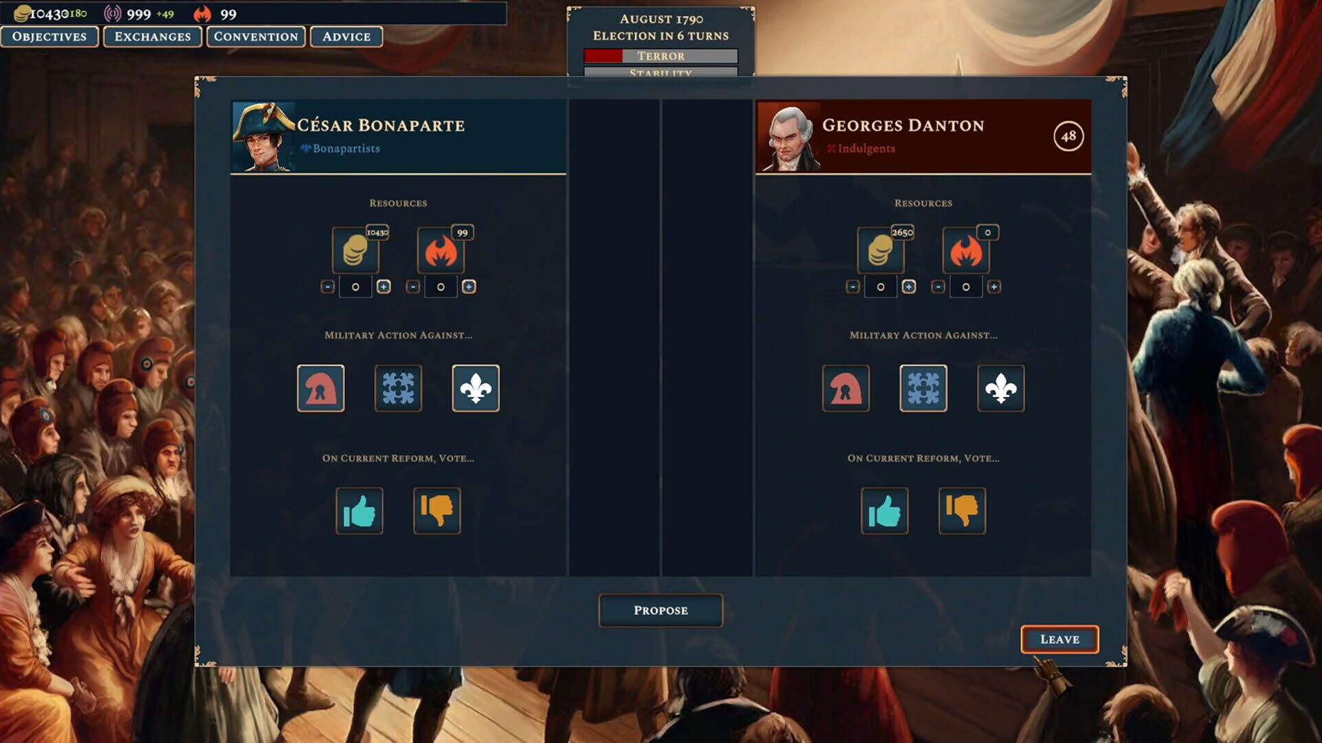 Screenshot for Bonaparte: A Mechanized Revolution