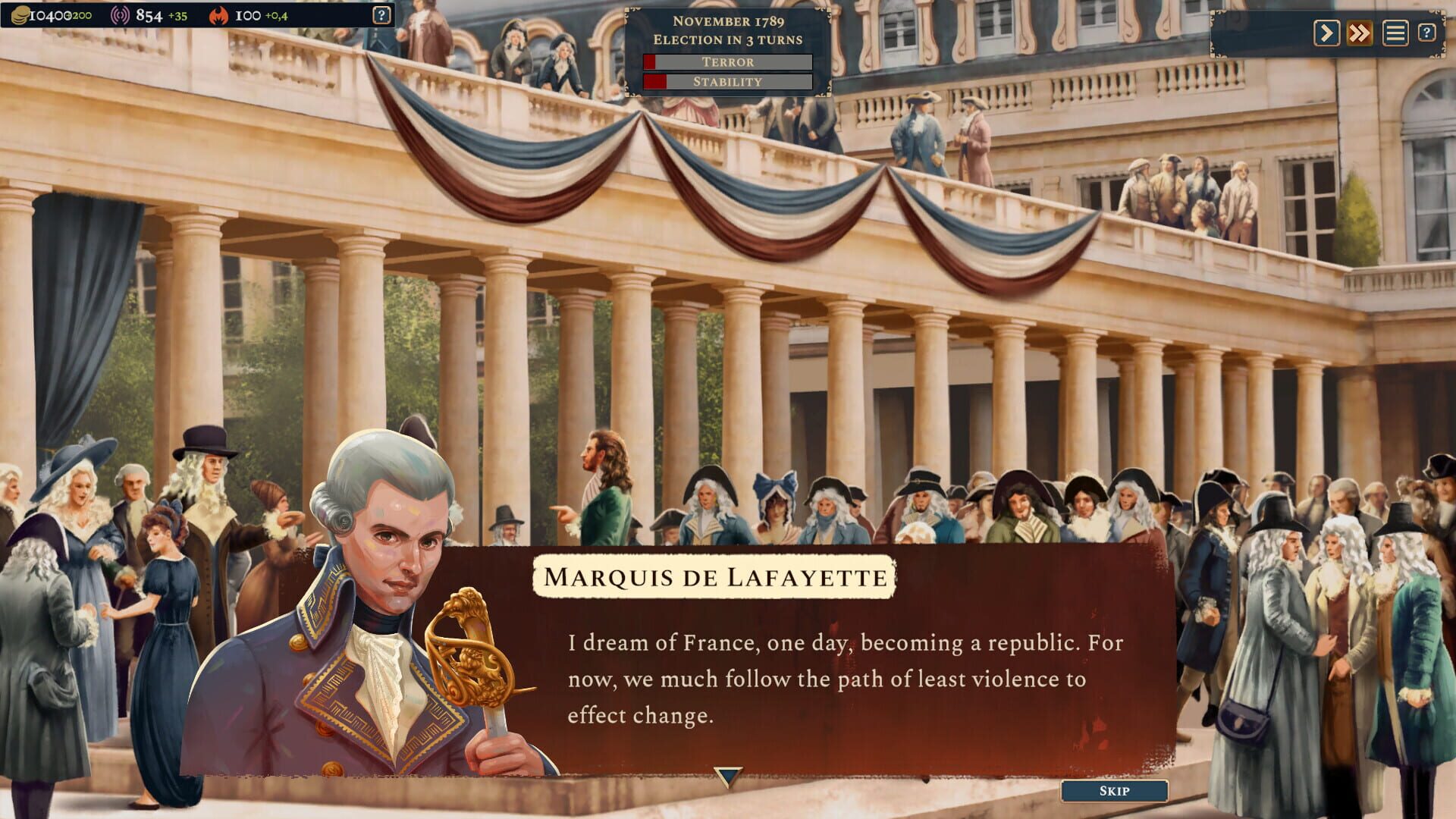 Screenshot for Bonaparte: A Mechanized Revolution