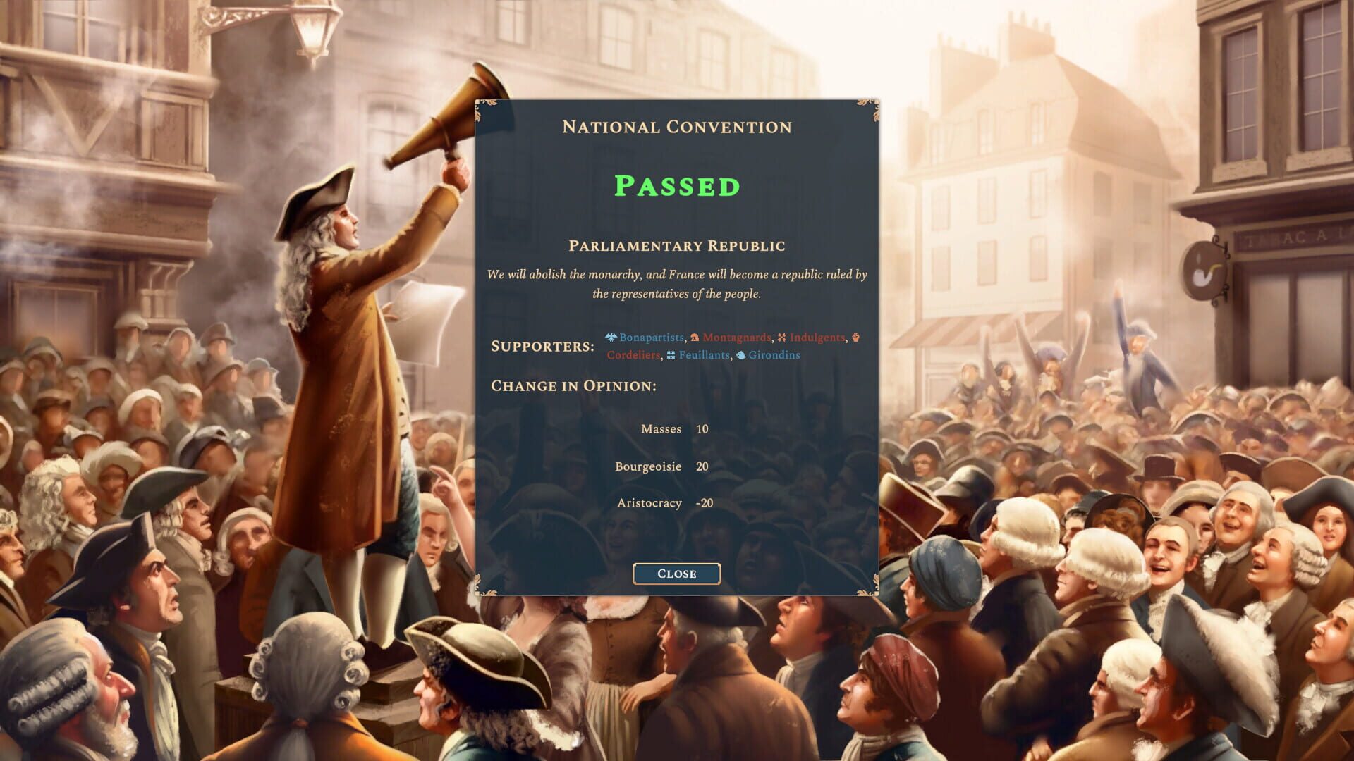 Screenshot for Bonaparte: A Mechanized Revolution