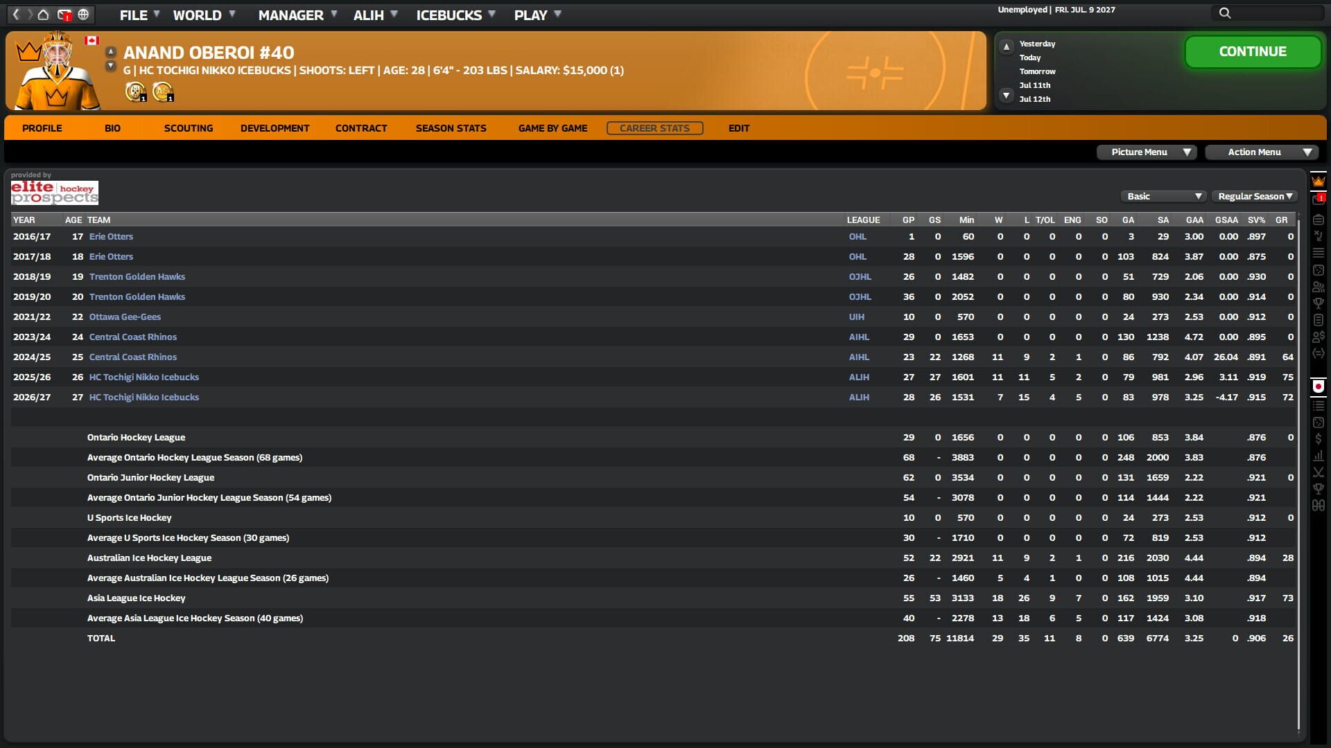 Screenshot for Franchise Hockey Manager 11