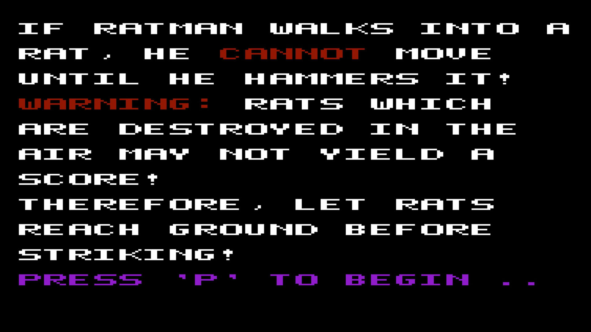 Screenshot for Ratman!