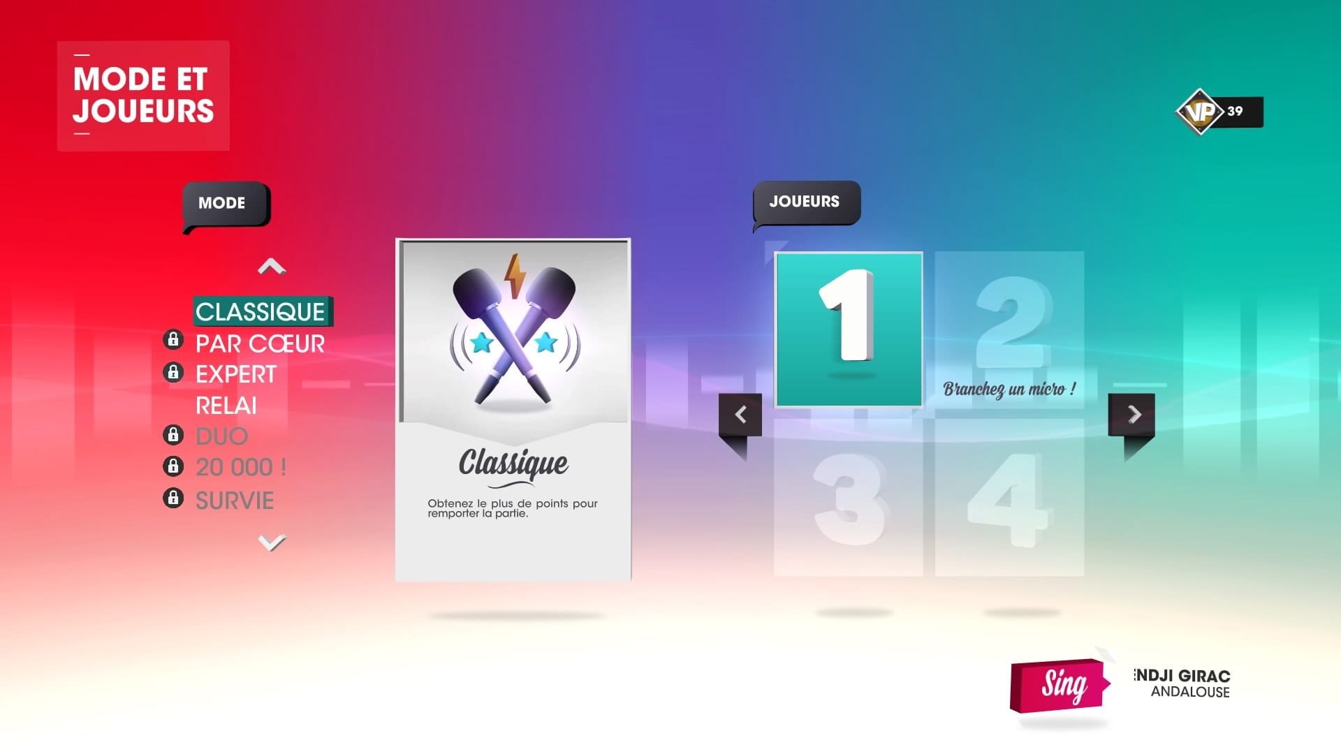 Screenshot for Let's Sing: Hits Français 2016