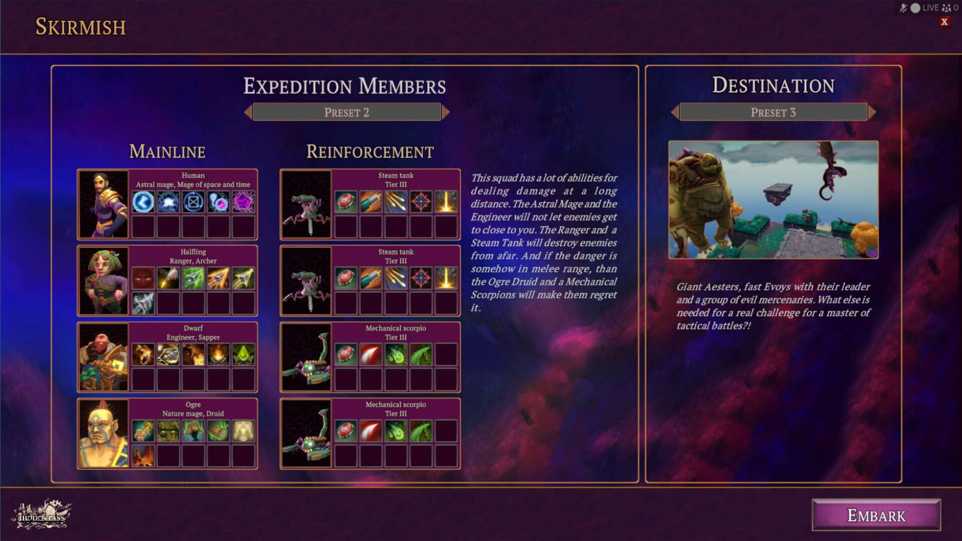 Screenshot for Hidden Pass Skirmishes