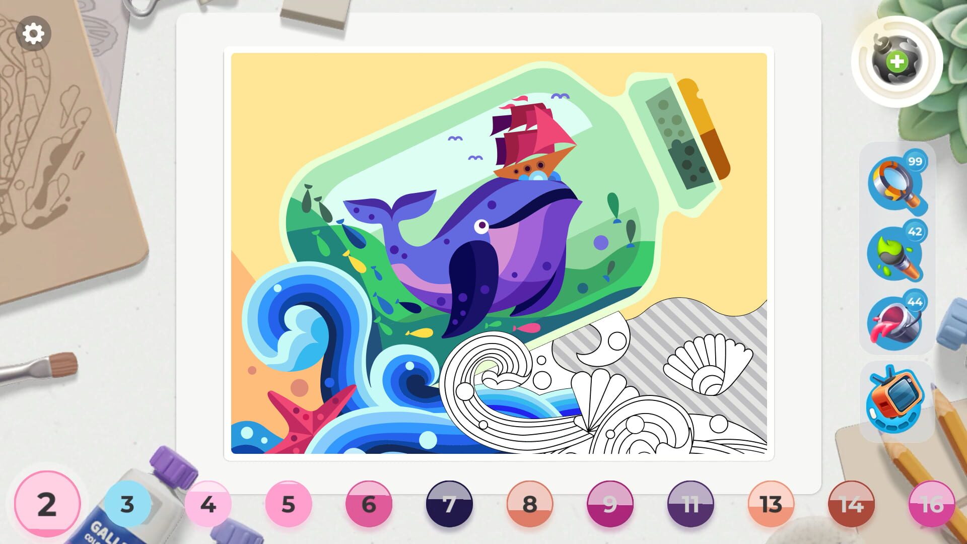 Screenshot for Gallery: Coloring book & decor