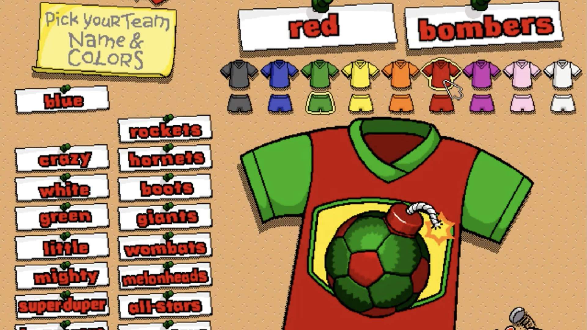 Screenshot for Backyard Soccer '98