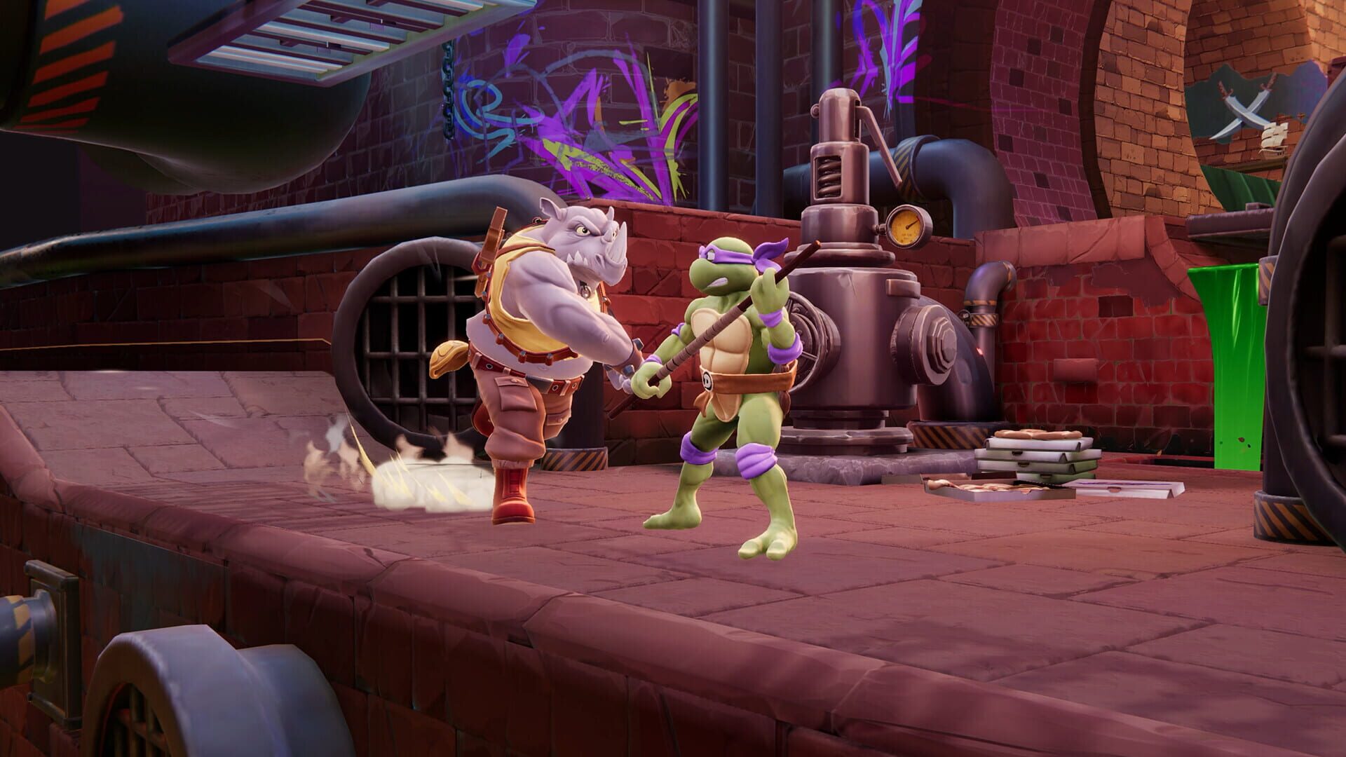 Screenshot for Nickelodeon: All-Star Brawl 2 - Rocksteady Brawl Pack