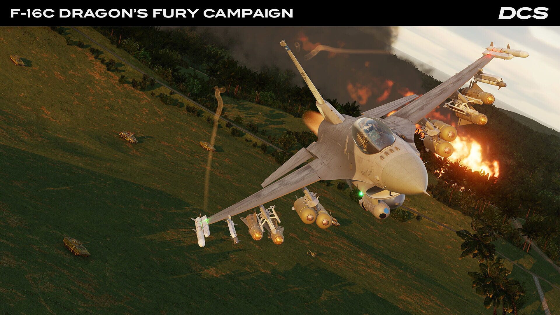 Screenshot for DCS World: F-16C Dragon's Fury Campaign by SorelRo