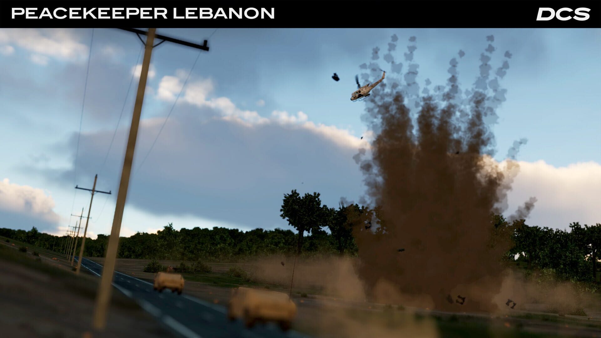 Screenshot for DCS World: UH-1H Peacekeeper Lebanon Campaign by Flying Cyking
