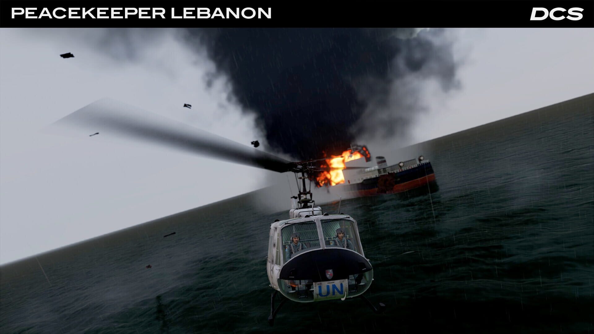 Screenshot for DCS World: UH-1H Peacekeeper Lebanon Campaign by Flying Cyking