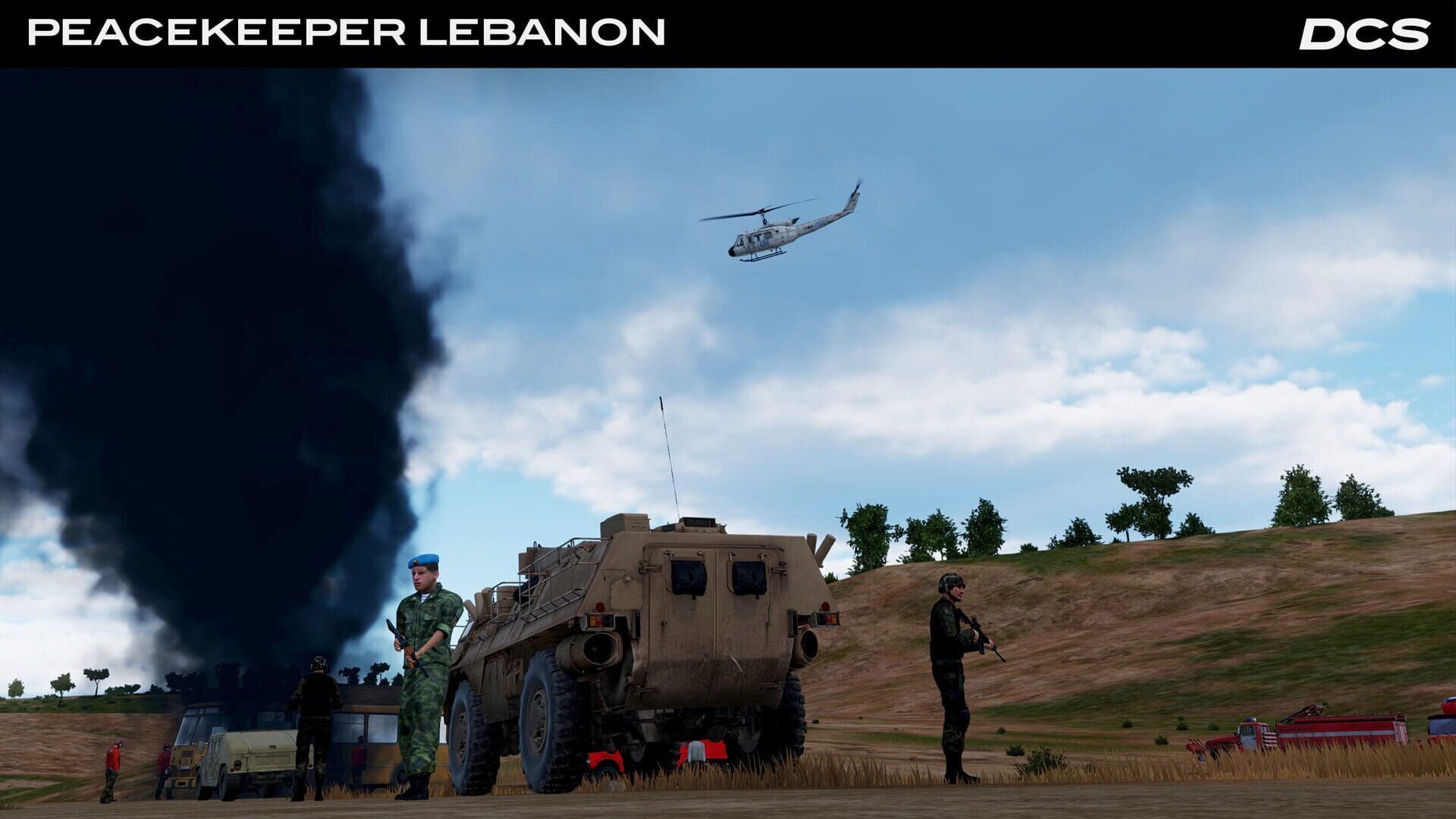 Screenshot for DCS World: UH-1H Peacekeeper Lebanon Campaign by Flying Cyking
