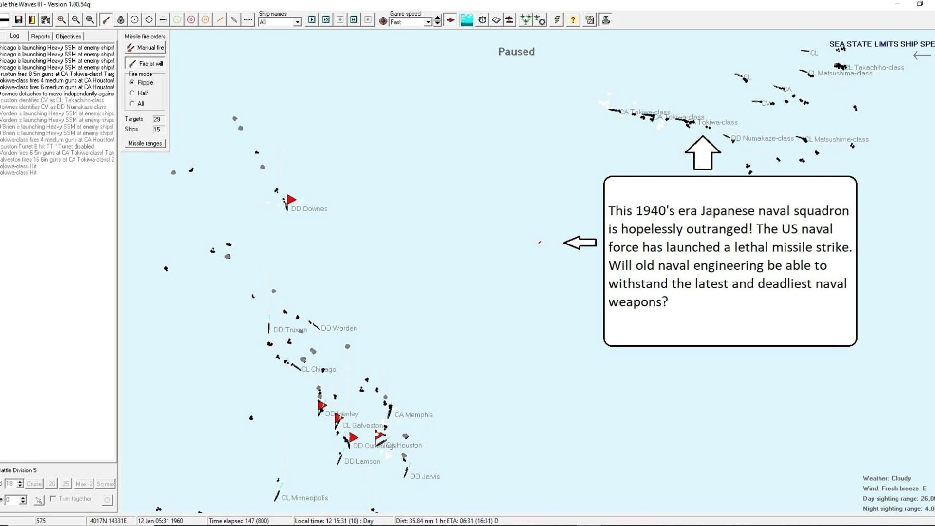Screenshot for Rule the Waves 3: Expanded Battles