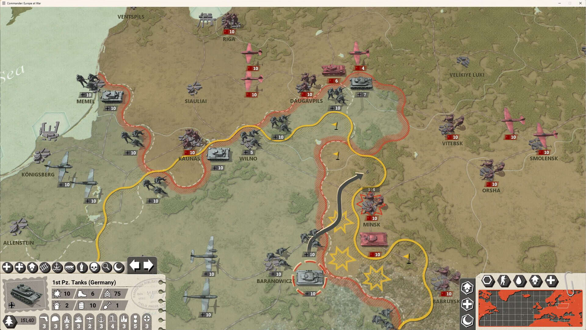 Screenshot for Commander: Europe at War