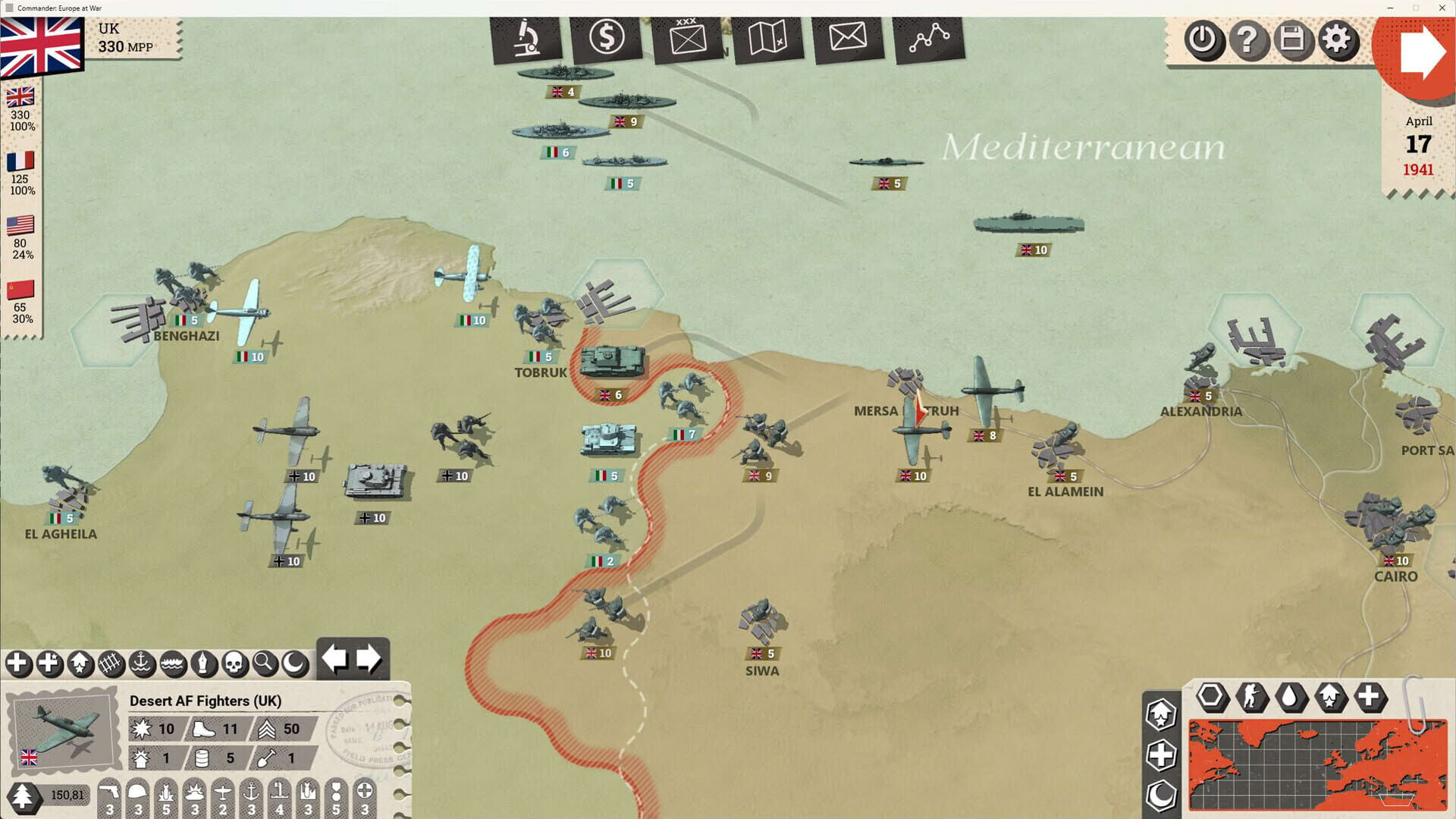 Screenshot for Commander: Europe at War