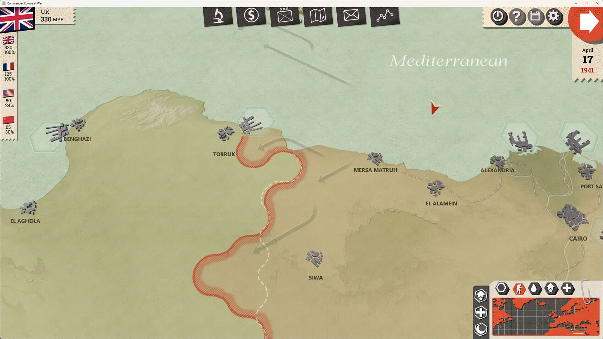 Screenshot for Commander: Europe at War