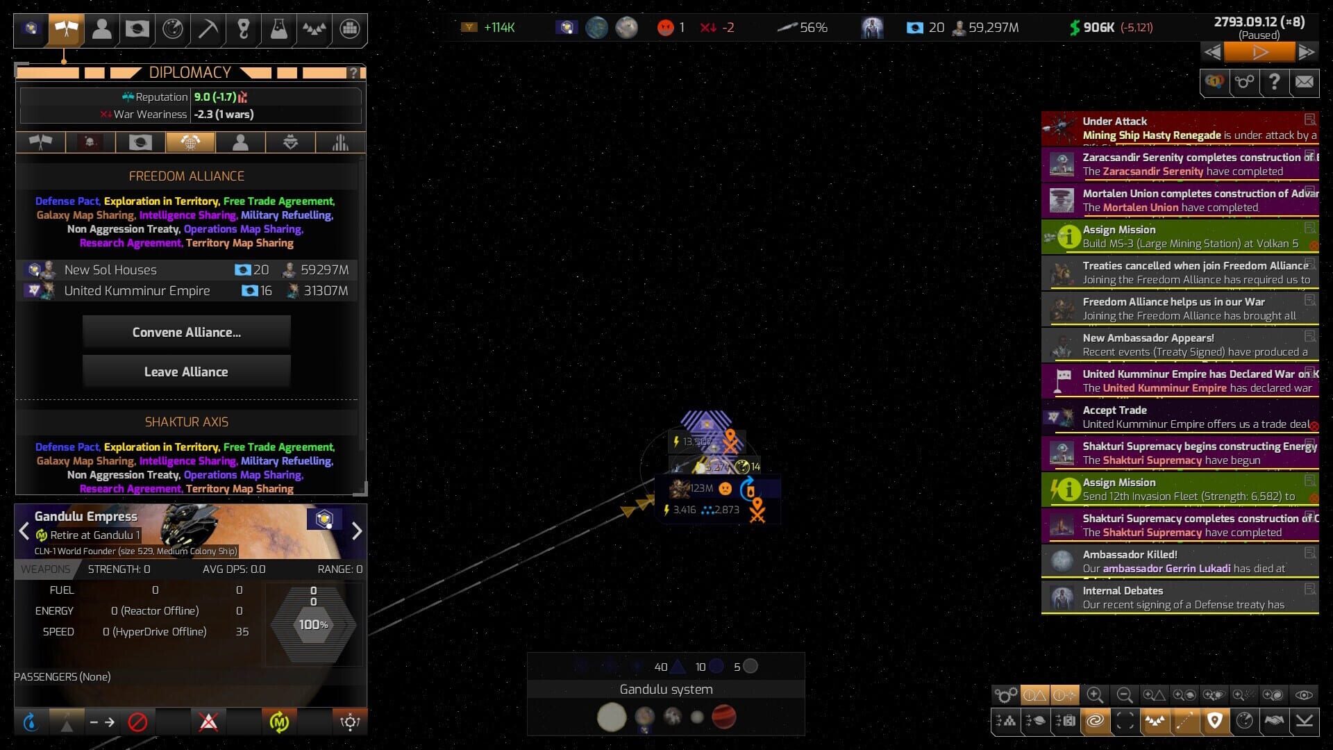 Screenshot for Distant Worlds 2: Return of the Shakturi
