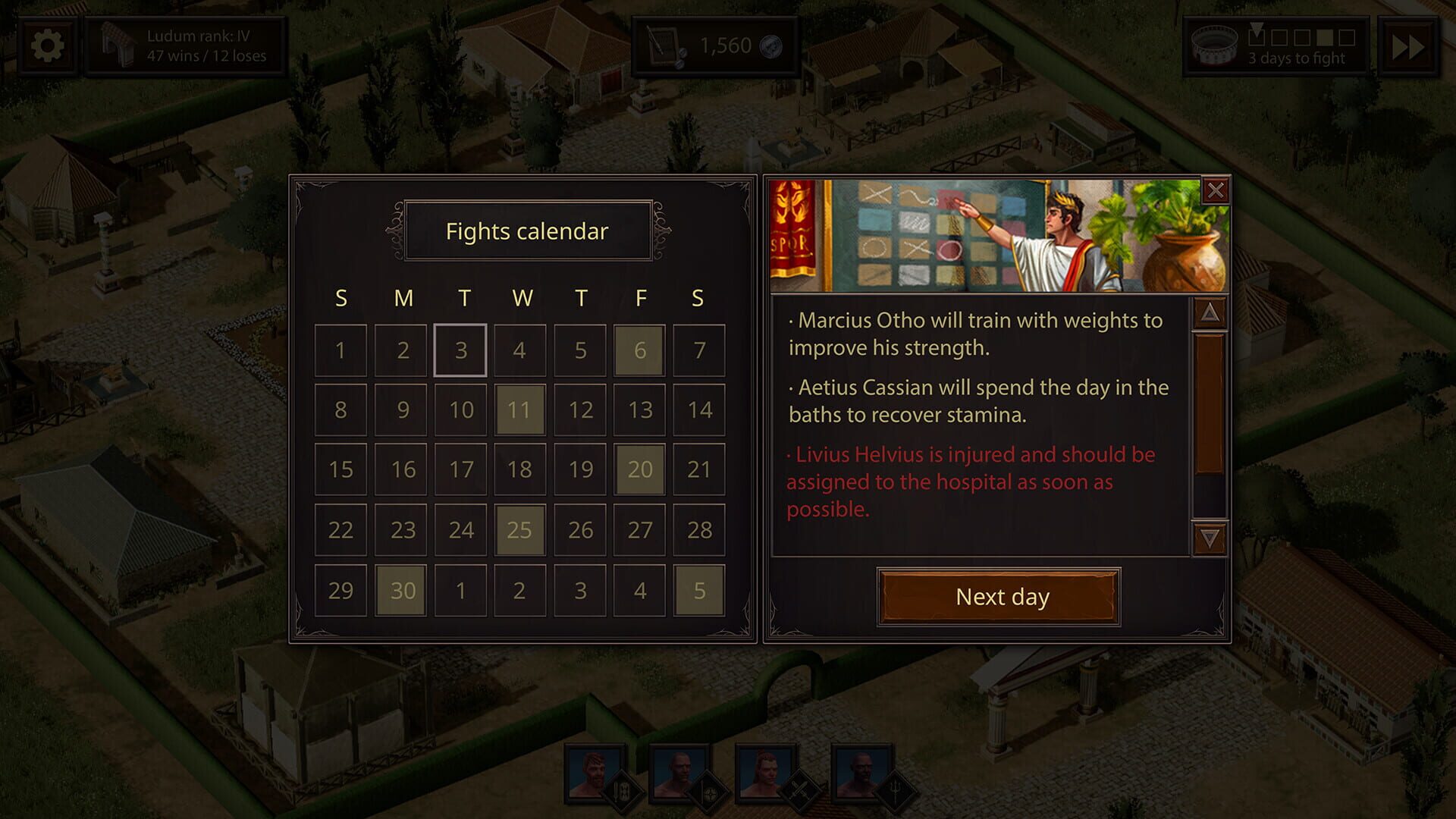Screenshot for Gladiators of Citadelum